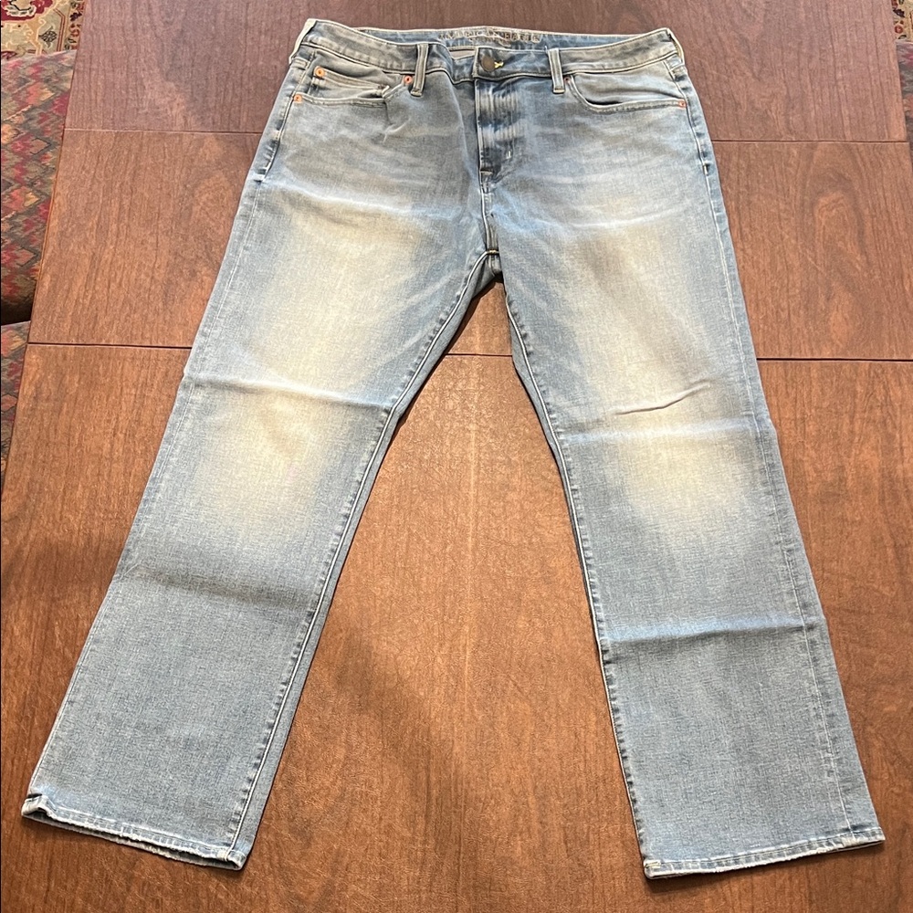 American Eagle Original Boot Extreme Flex 4 Light Blue Jeans 36x32